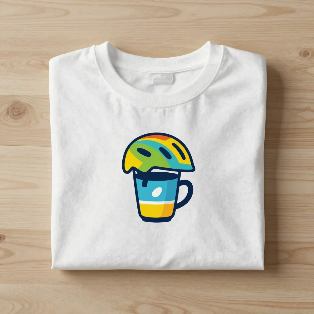 Kaffestopp Hjelm T-skjorte